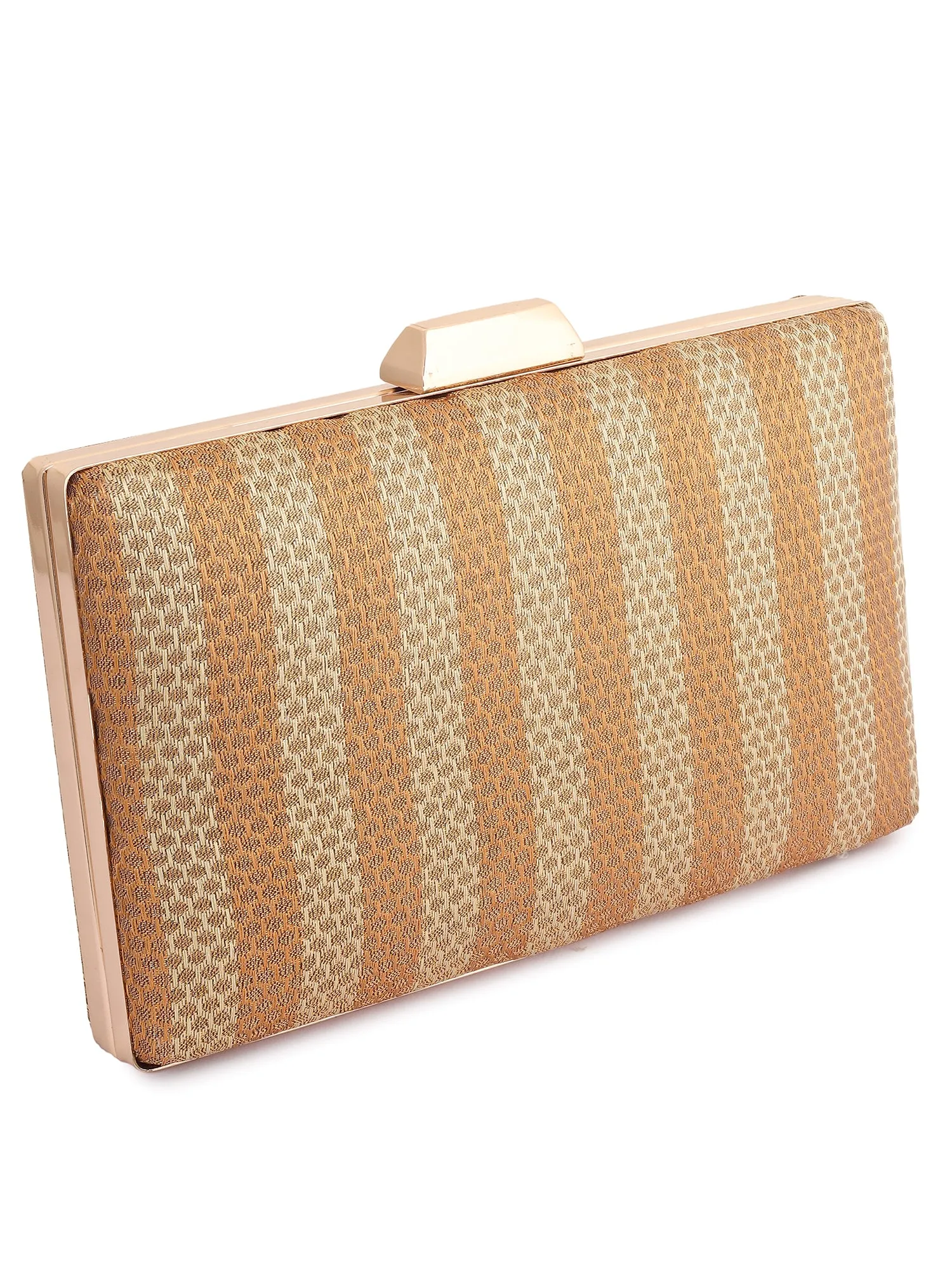 Gold Garba Silk Clutch