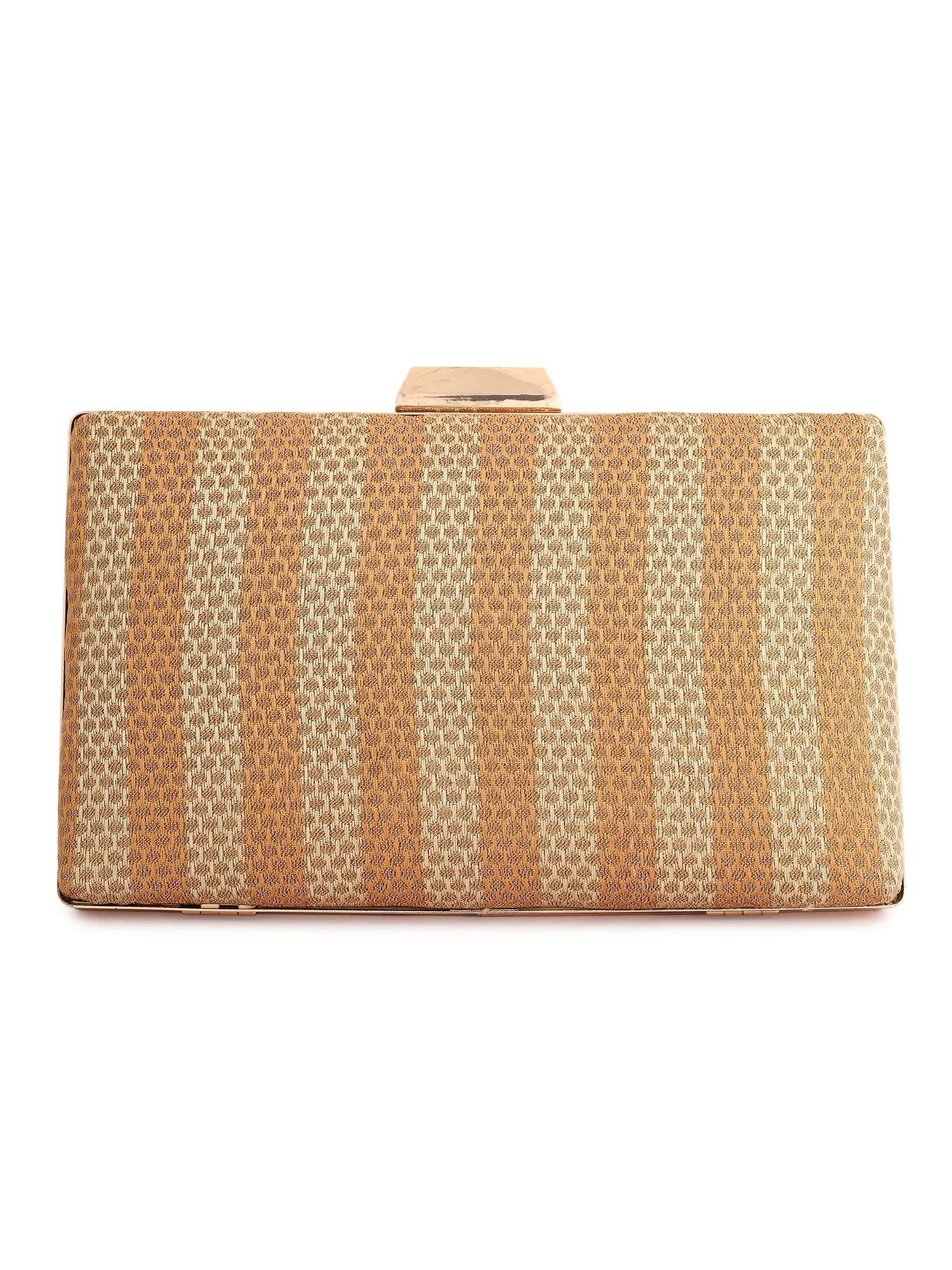 Gold Garba Silk Clutch