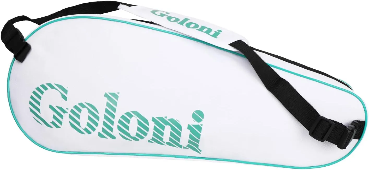 Goloni | 3 Racquet Tennis Bag, for Professional or Beginner Tennis Players, Rackets Cover Bag with Protective Pad & Lightweight | Unisex Design for Men, Women, Youth and Adults