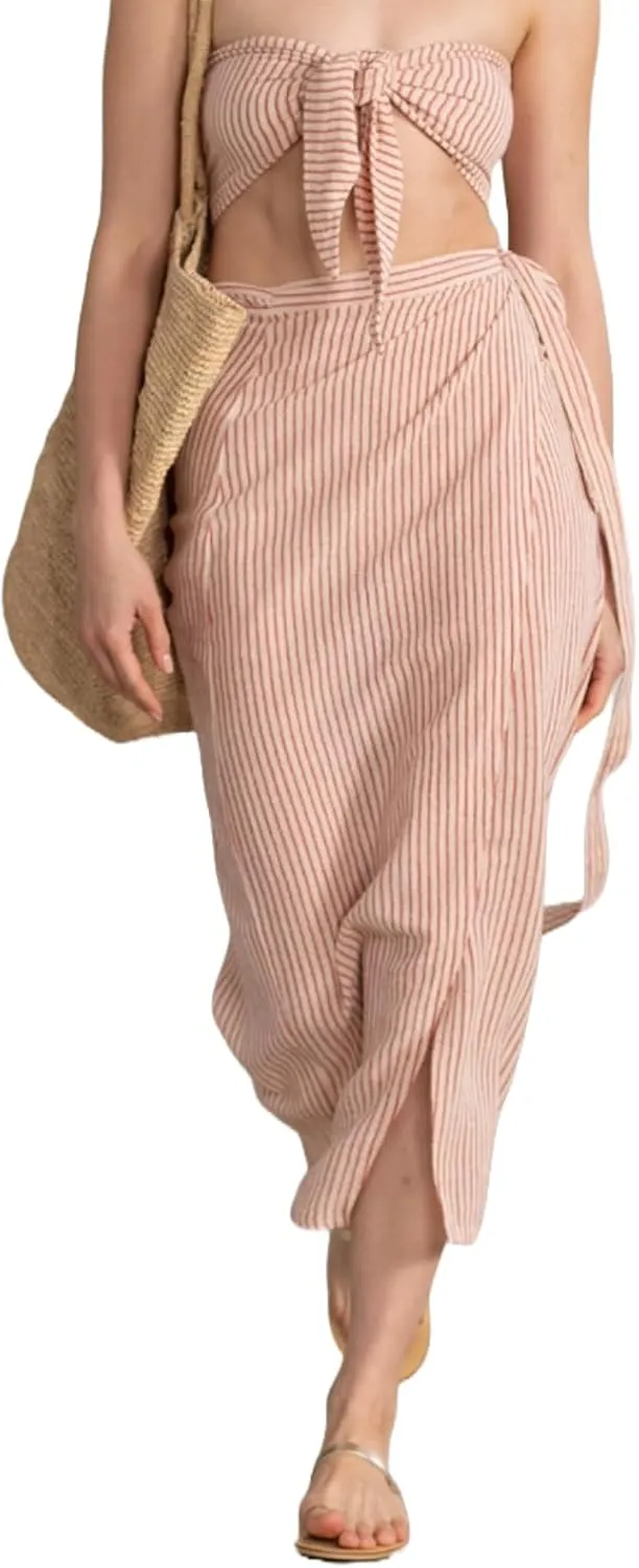 Gottex womens Red Pola Wrap Skirt Swimsuit Coverup for Women, Stylish and Versatile Summer Essential