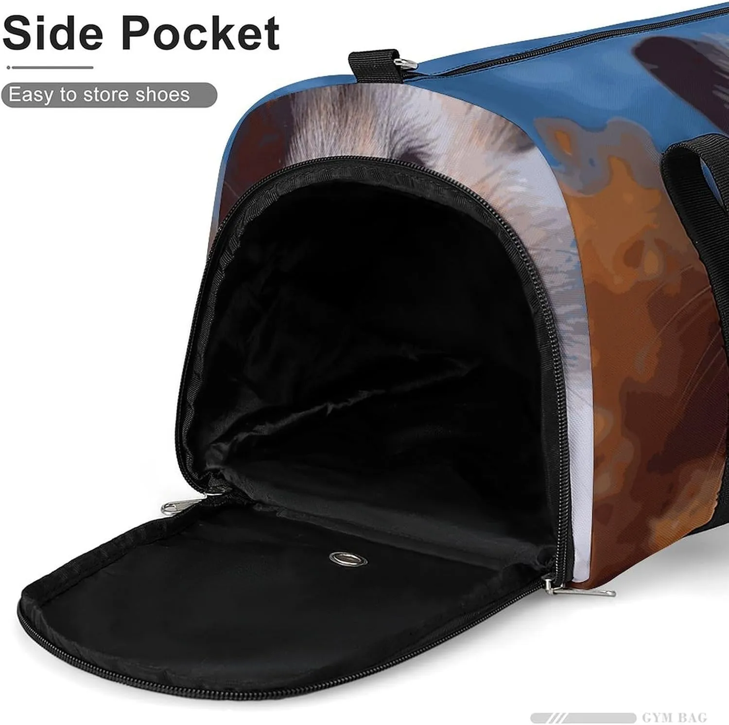 Gym Bags Small Hamster Duffel Bag Overnight Bag with Shoe Compartment Carryon Bag for Men Women