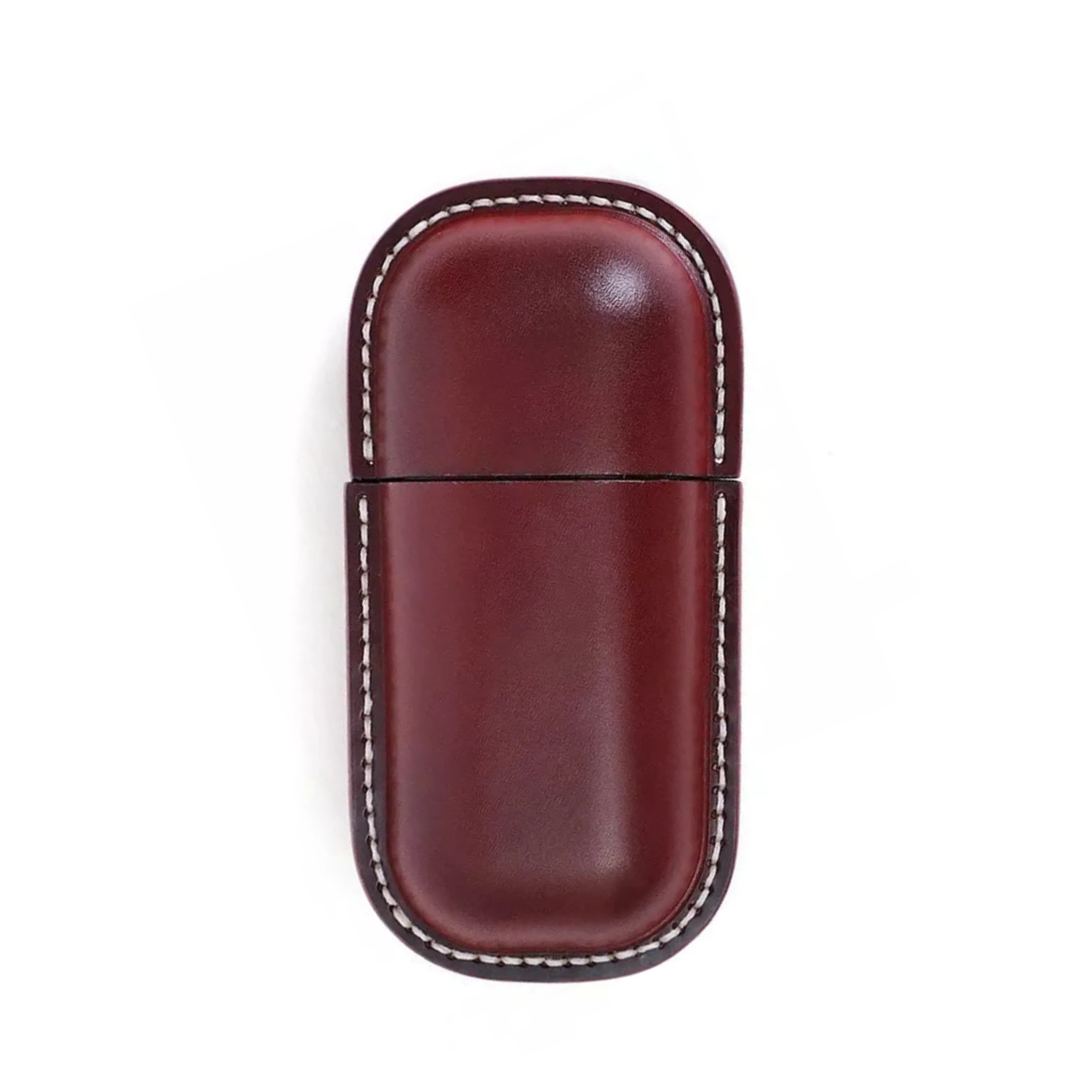 Handmade Leather Hard Shell Glasses Case for Stylish Eyewear Protection