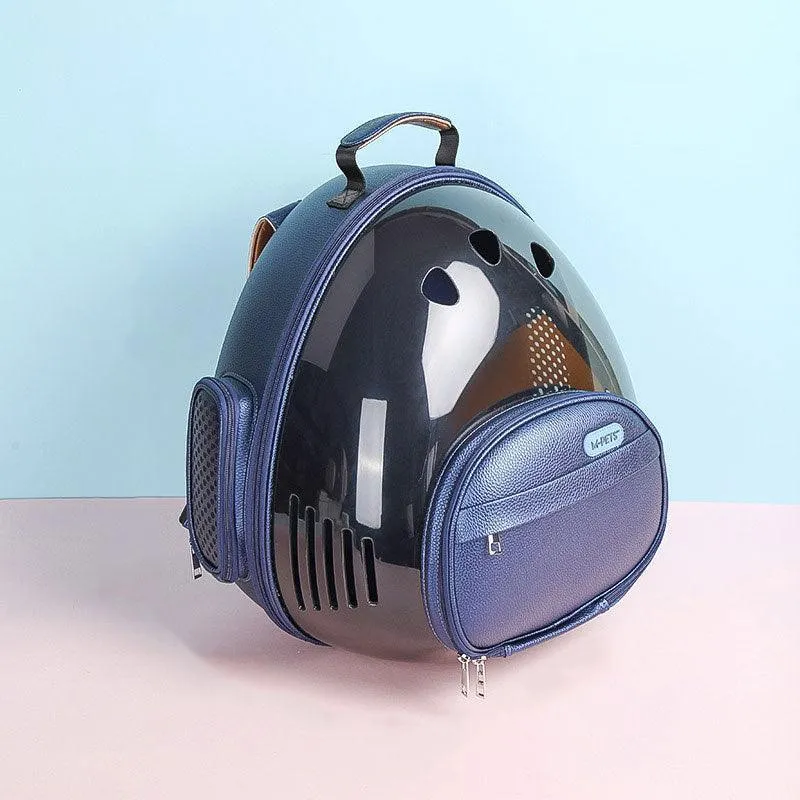 Hard Cat Carrying Bag 2 Color Space Capsule Pet Backpack