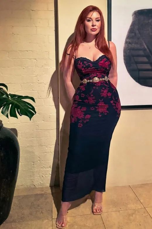 Harmony Bodycon Midi Dress - Classic Black