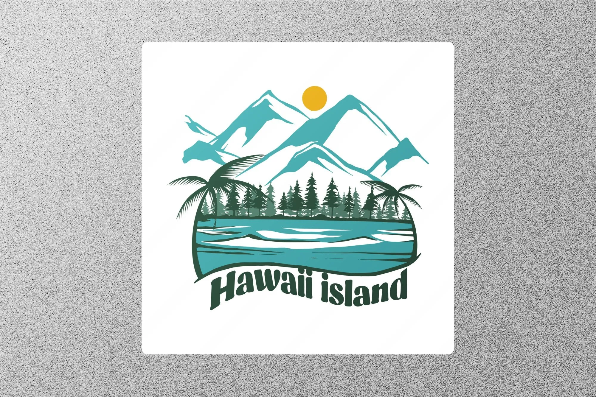 Hawaii Island Travel Sticker