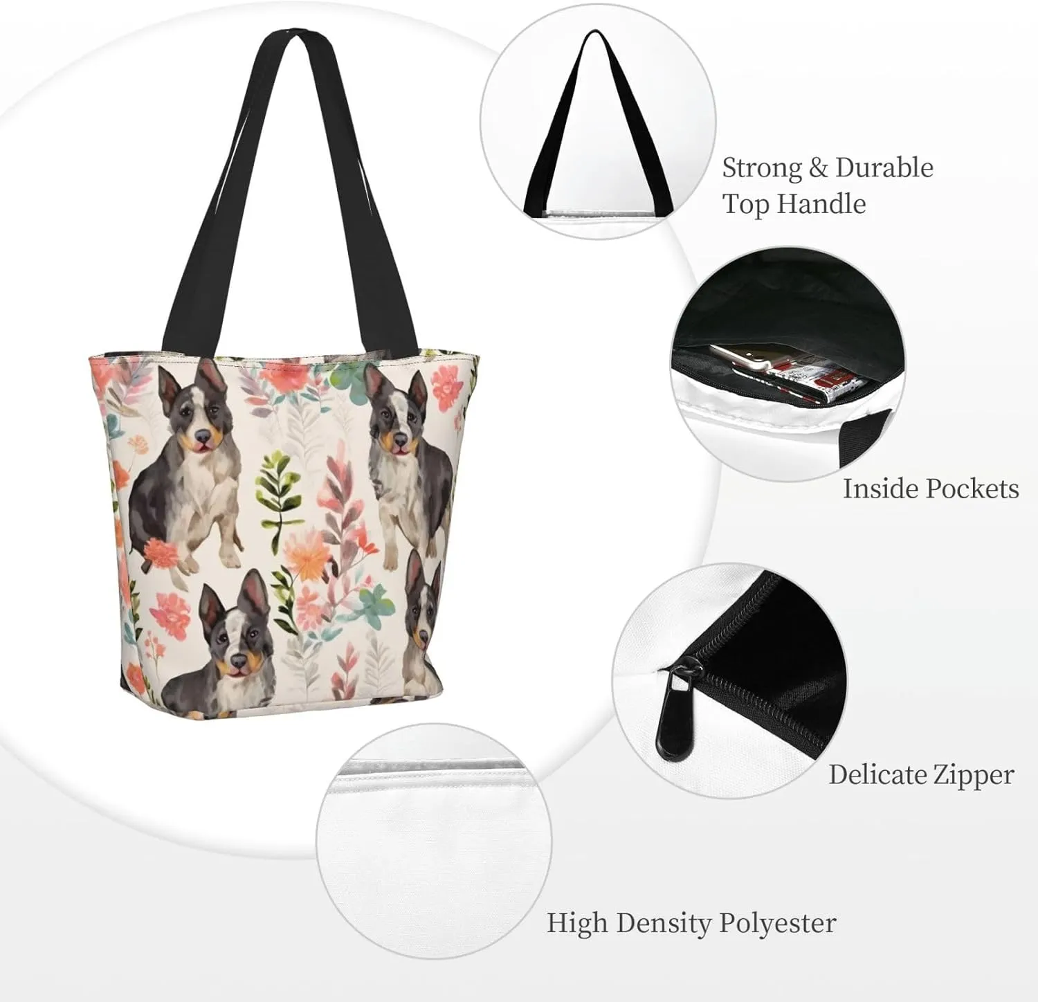 Horses On The Beach Printed Fashionable Large Handbag And Shoulder Bag, Suitable For Various Daily Use