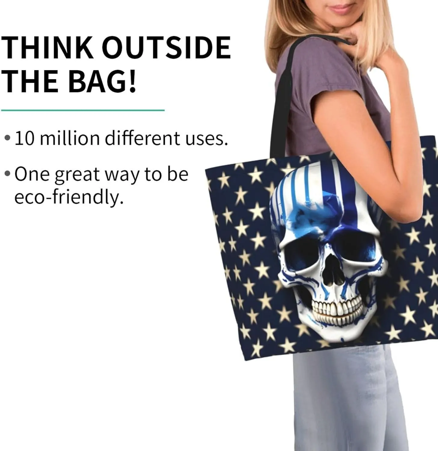 Indigo Flame Print Print Shoulder Bag For Women Shopping Bags Tote Bag Large Storage Handbag Grocery Bags