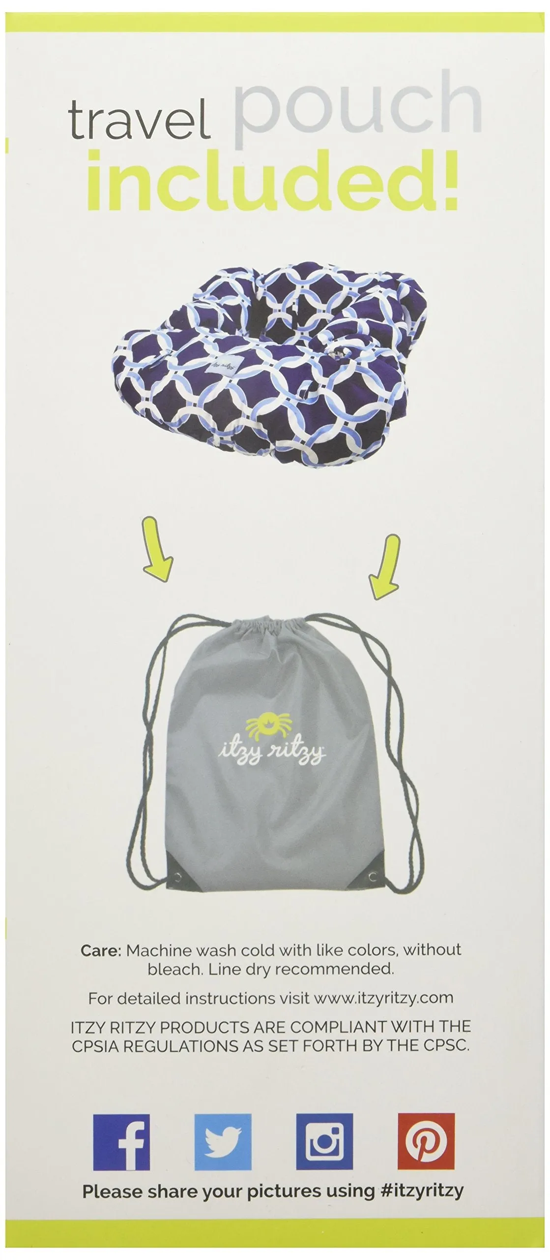 Itzy Ritzy Shopping Cart and High Chair Cover