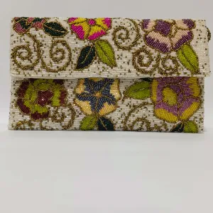 Ivory Bloom Clutch
