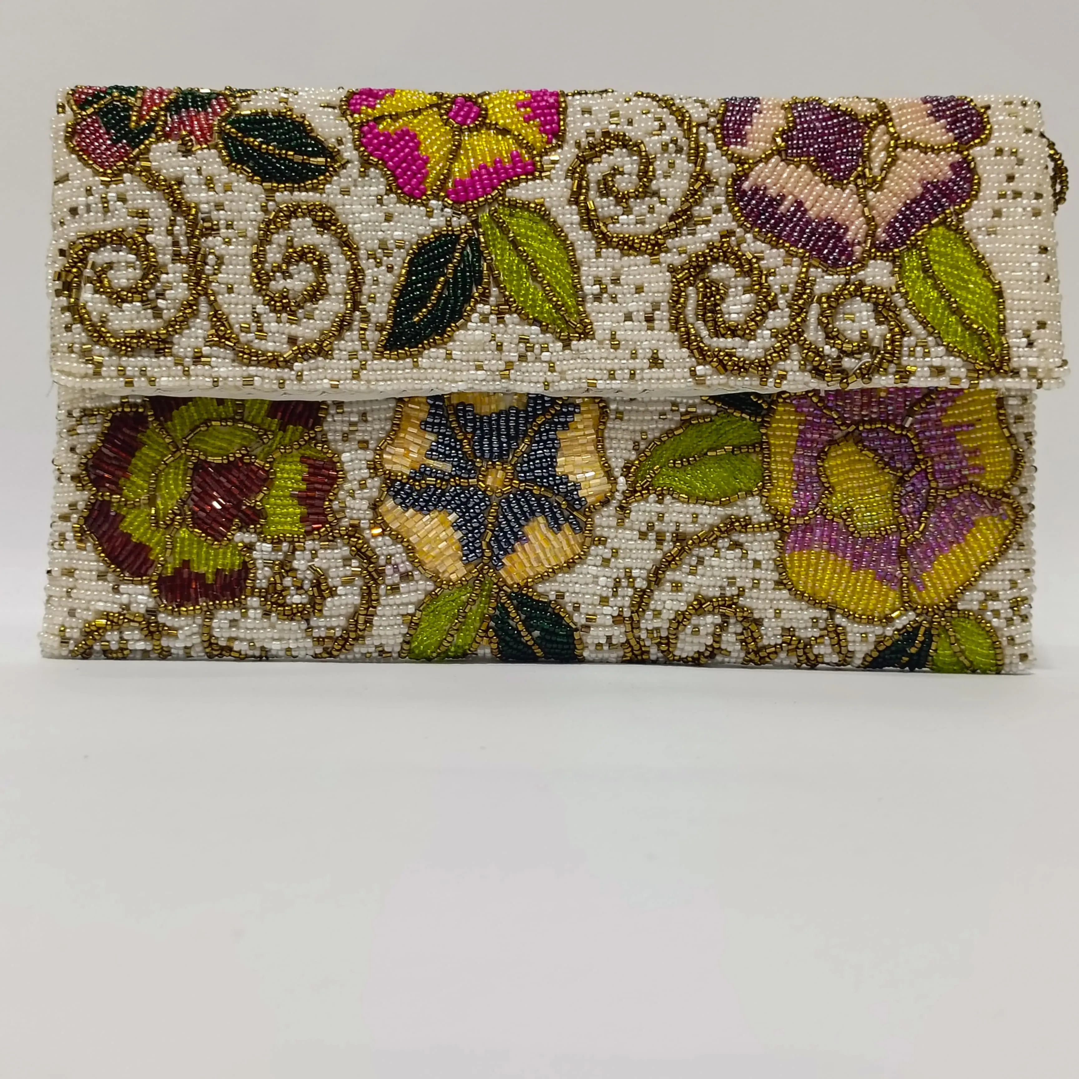 Ivory Bloom Clutch