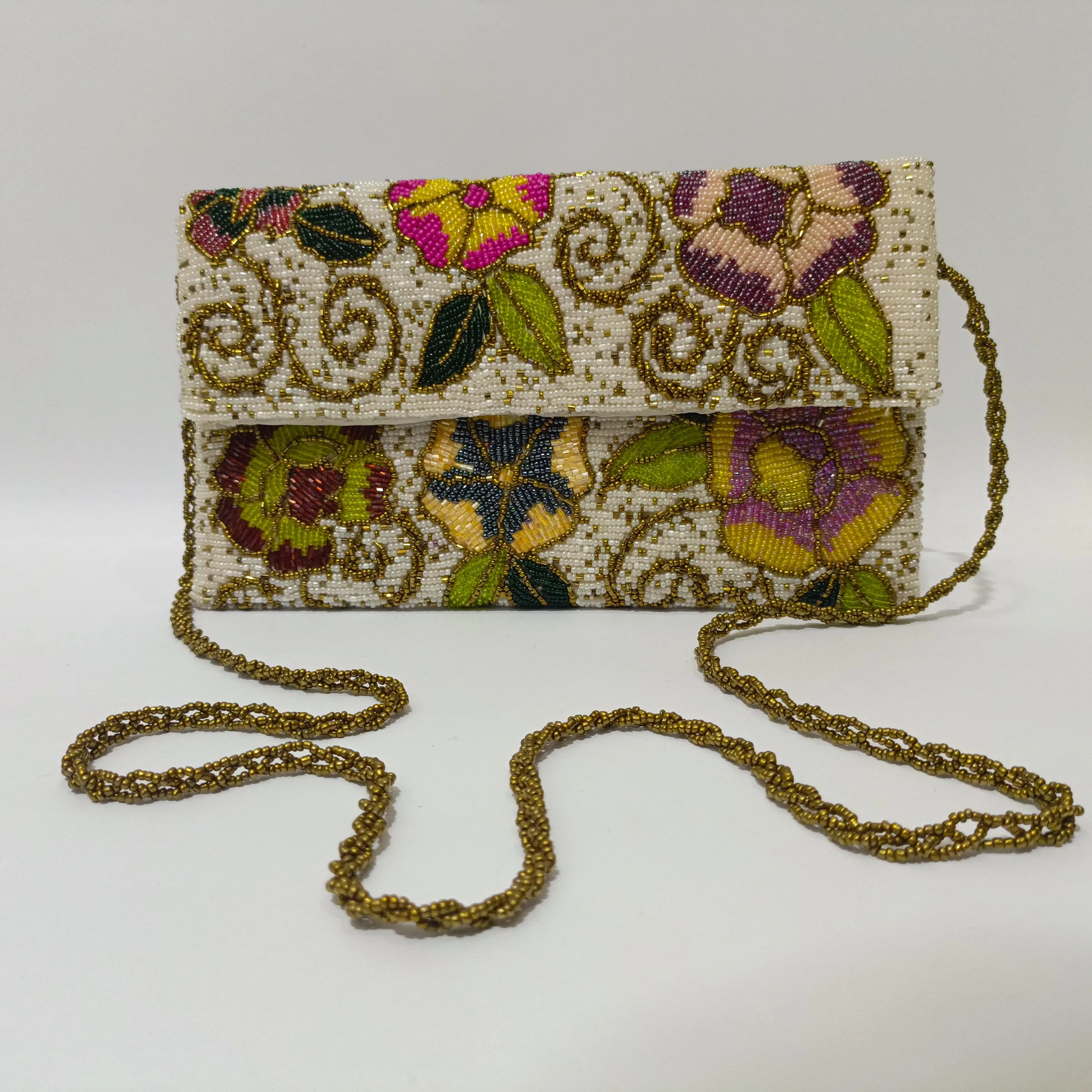 Ivory Bloom Clutch