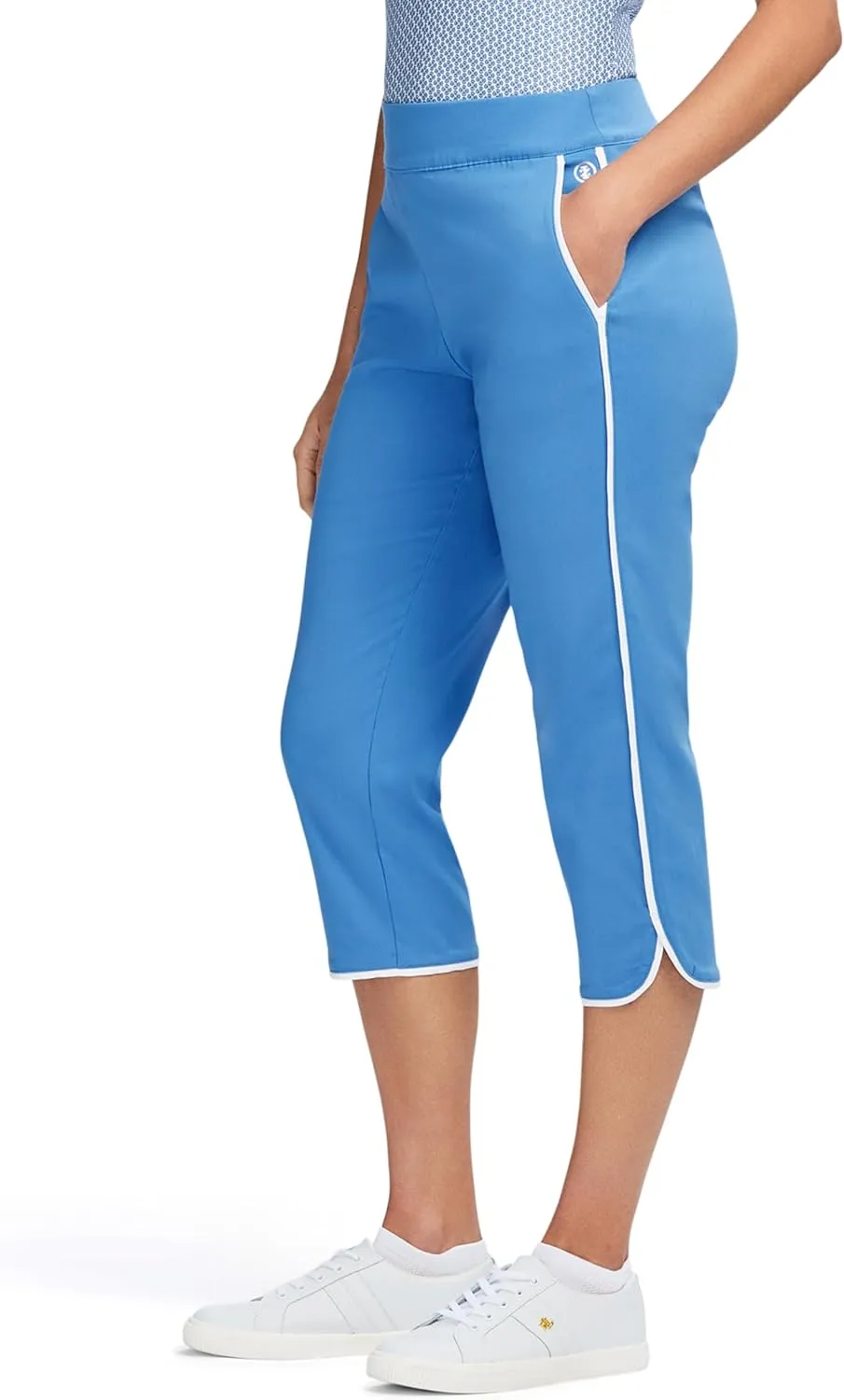 IZOD Women's Athletic Capri Pants Performance Stretch Travel Golf