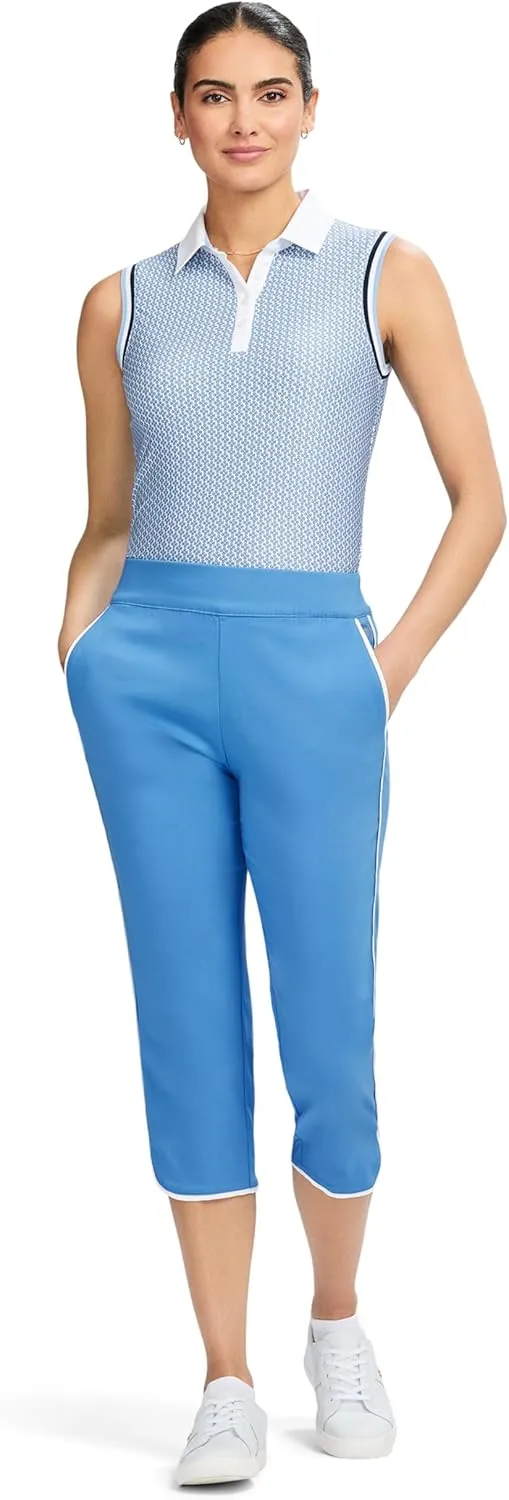 IZOD Women's Athletic Capri Pants Performance Stretch Travel Golf