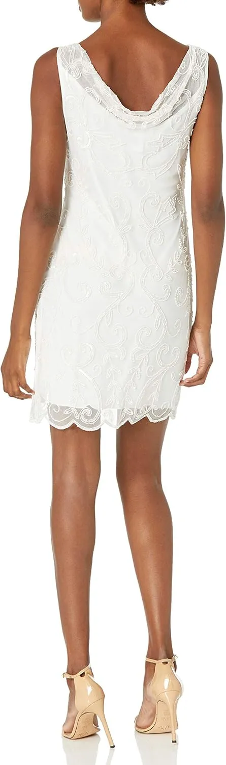 J Kara Women's Sleeveless Floral Short Dress