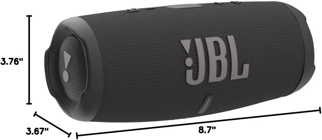 JBL Charge 5 - Portable Bluetooth Speaker with Exclusives Hardshell Travel Case with IP67 Waterproof and USB Charge Out (Black), Charge 5 with Case