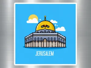Jerusalem Travel Sticker