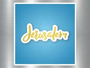 Jerusalem Travel Sticker