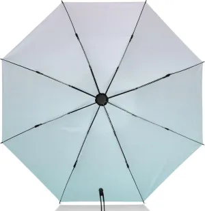 Joisal Violet Slate Blue Gradient Travel Umbrella Windproof Travel Black Uv Protection Umbrella Portable Umbrella Automatic Open and Close for Rain and Sun