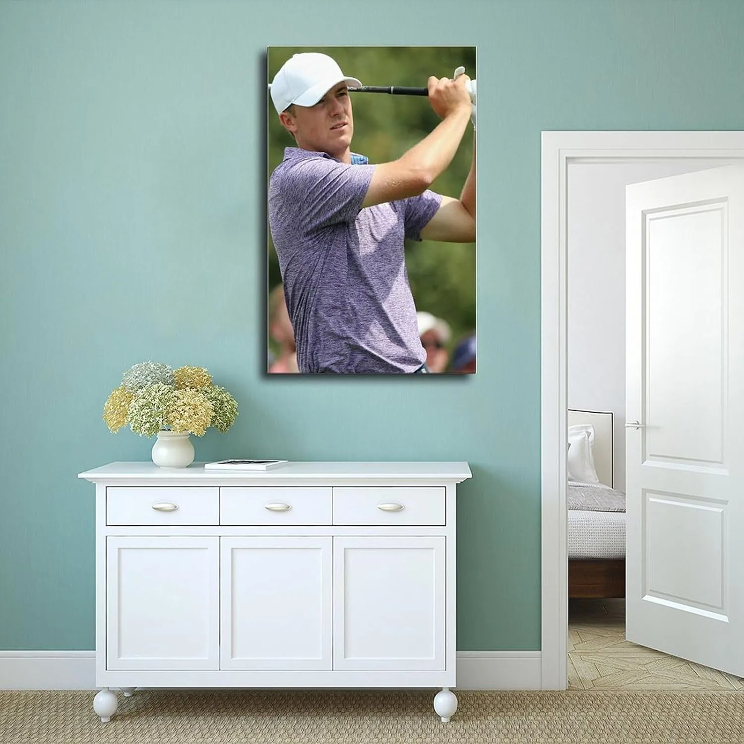 Jordan Spieth Golf Poster65 Canvas Poster Wall Art Decor Print Picture Paintings for Living Room Bedroom Decoration Unframe:20x30inch(50x75cm)