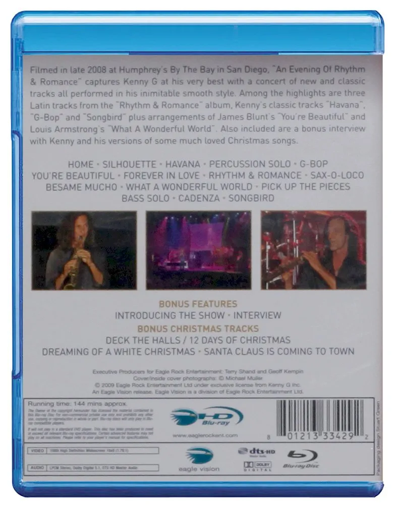 Kenny G: An Evening of Rhythm Romance [Blu-ray]