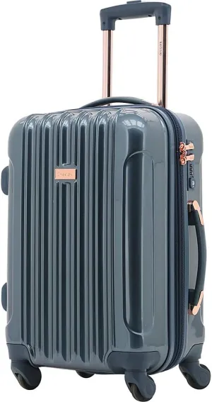 kensie Women's Alma Luggage Set, Midnight Blue, 20-Inch Carry-On