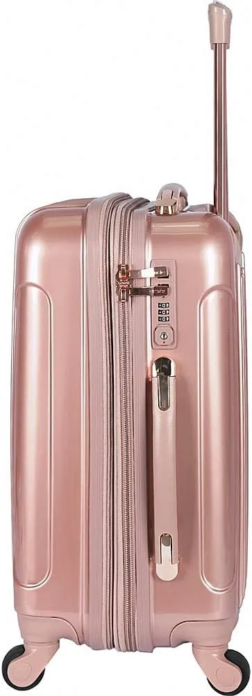 kensie Women's Alma Luggage Set, Midnight Blue, 20-Inch Carry-On