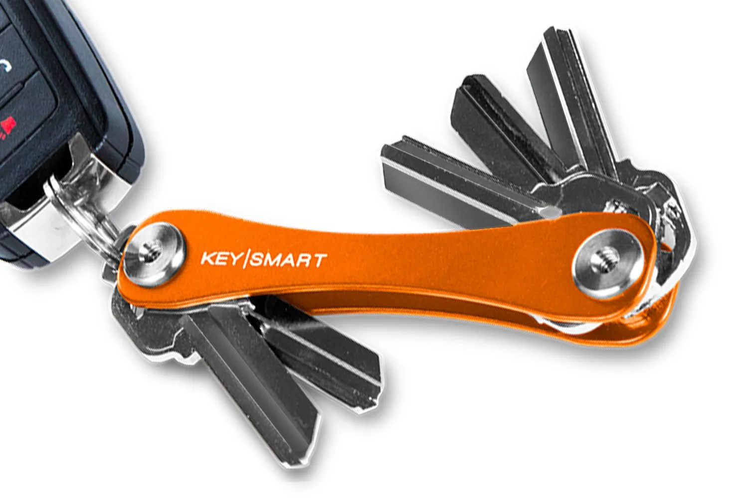 KeySmart Compact Key Holder 2 8 Keys Slate