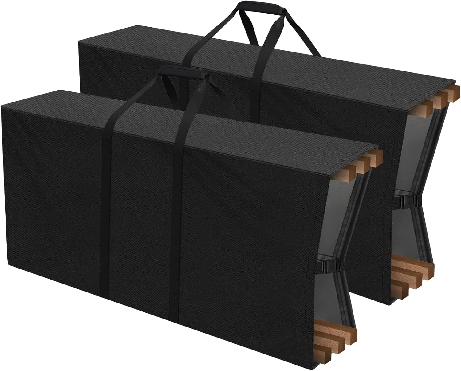 Kovshuiwe 2 Pack Chair Bag Folding Chair Carry Bag Nylon Storage Tent Bag with Handle Strap for Travel Outdoor Camping Sports-99x31x51cm