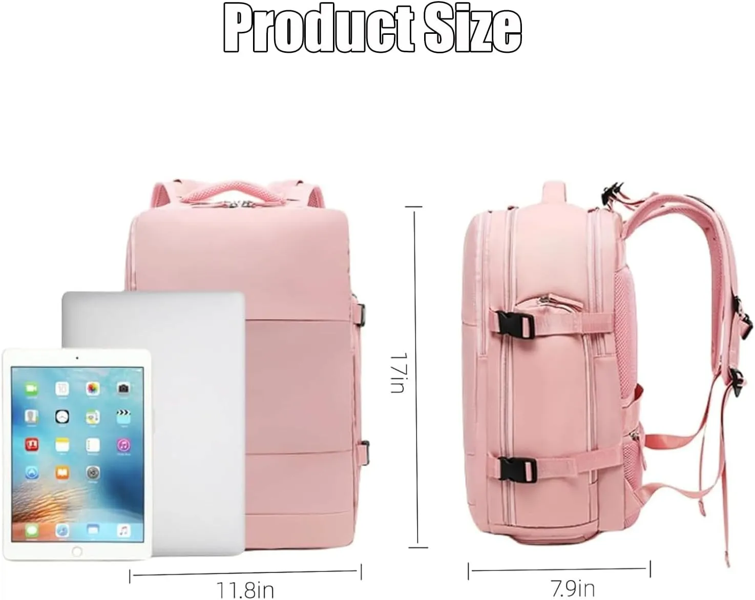 kuker Levettevac Mochila, Levettevac Backpack, Expandable Backpack Large Capacity Bag With Separate Compartment (Beige)