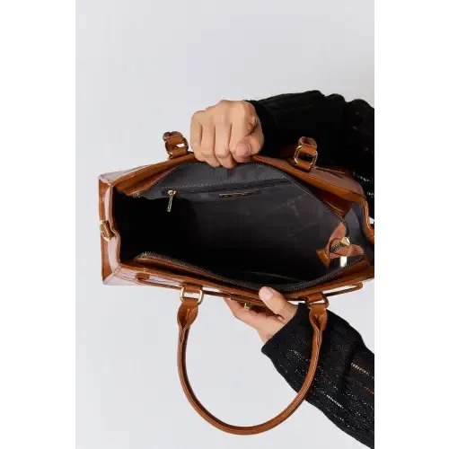 Leather Crocodile Handbag