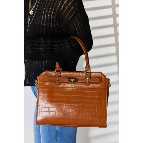 Leather Crocodile Handbag