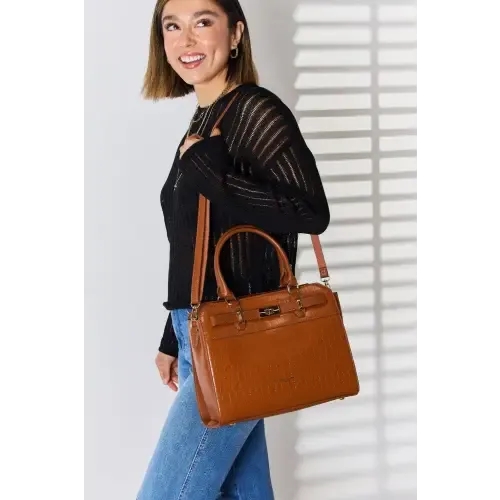 Leather Crocodile Handbag