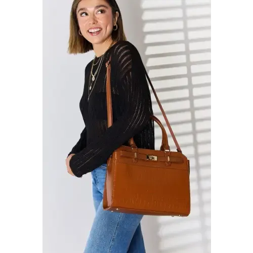 Leather Crocodile Handbag