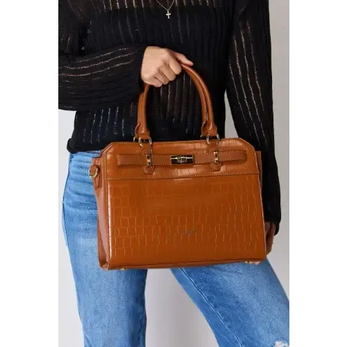 Leather Crocodile Handbag