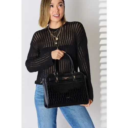 Leather Crocodile Handbag