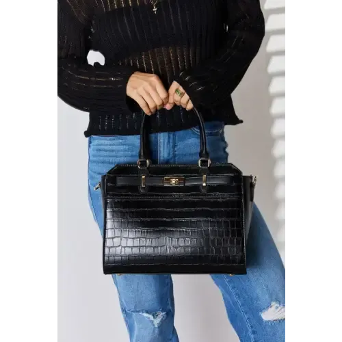 Leather Crocodile Handbag