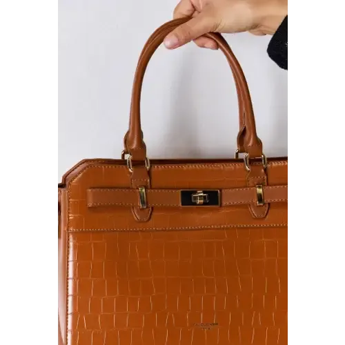 Leather Crocodile Handbag