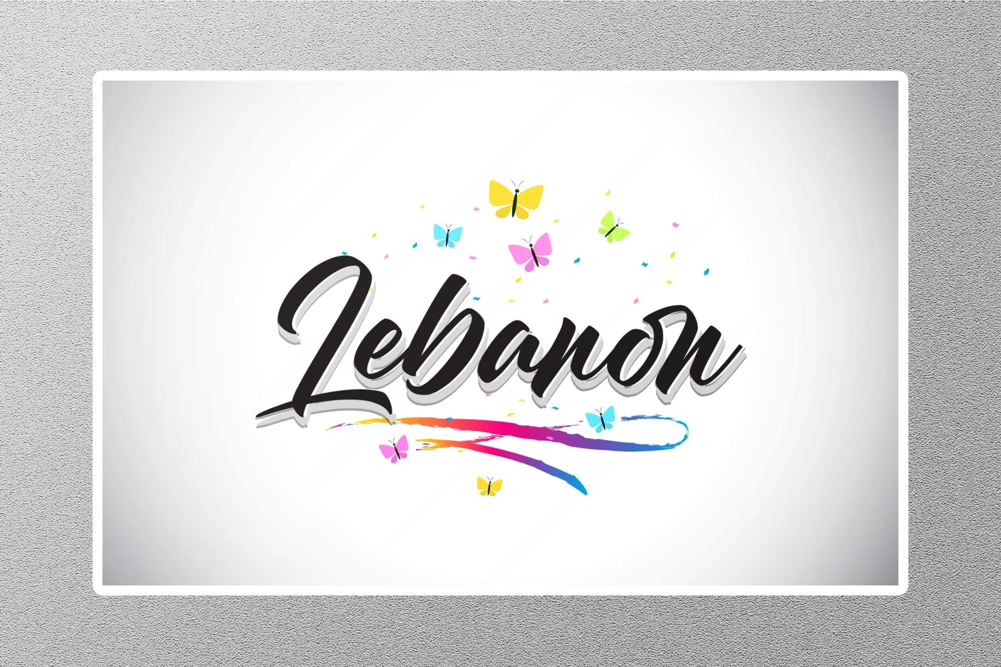 Lebanon 4 Travel Sticker