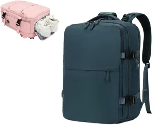 Levettevac Mochila, Levettebag, Levette Bag, Levettevac Backpack, Large Capacity Backpack with Separate Shoe Compartment (Blue)