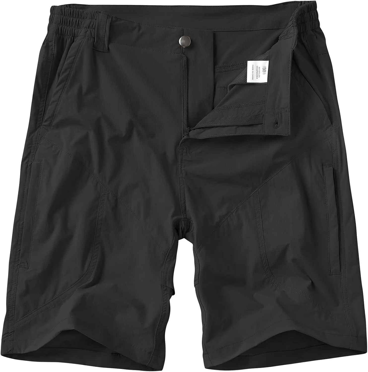 linlon Men's Hiking Cargo Shorts Quick Dry Lightweight Travel Shorts with Pockets for Fishing Camping