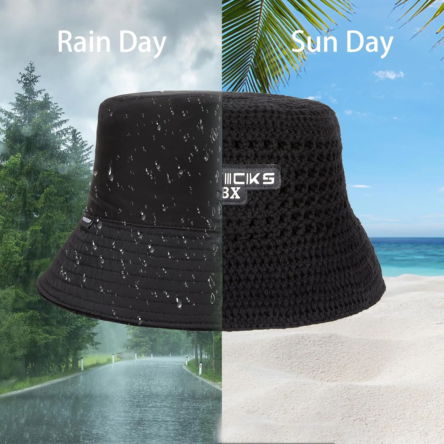 Lip Embroidery Fishing Hat Stylish Bucket for Men Women UV Protection Cap Lightweight Breathable Travel