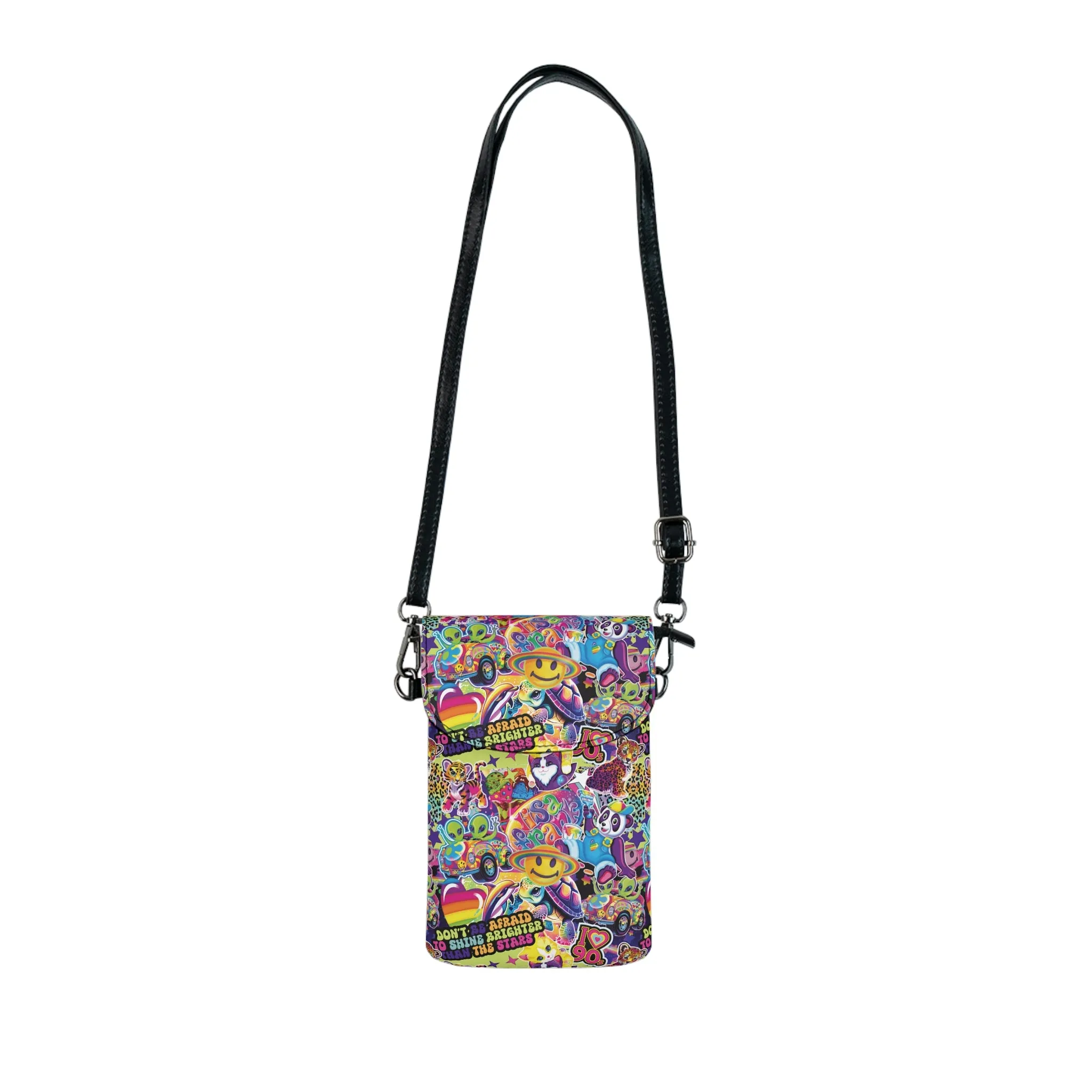 Lisa Frank I Love the 90s Cell Phone Wallet Bag