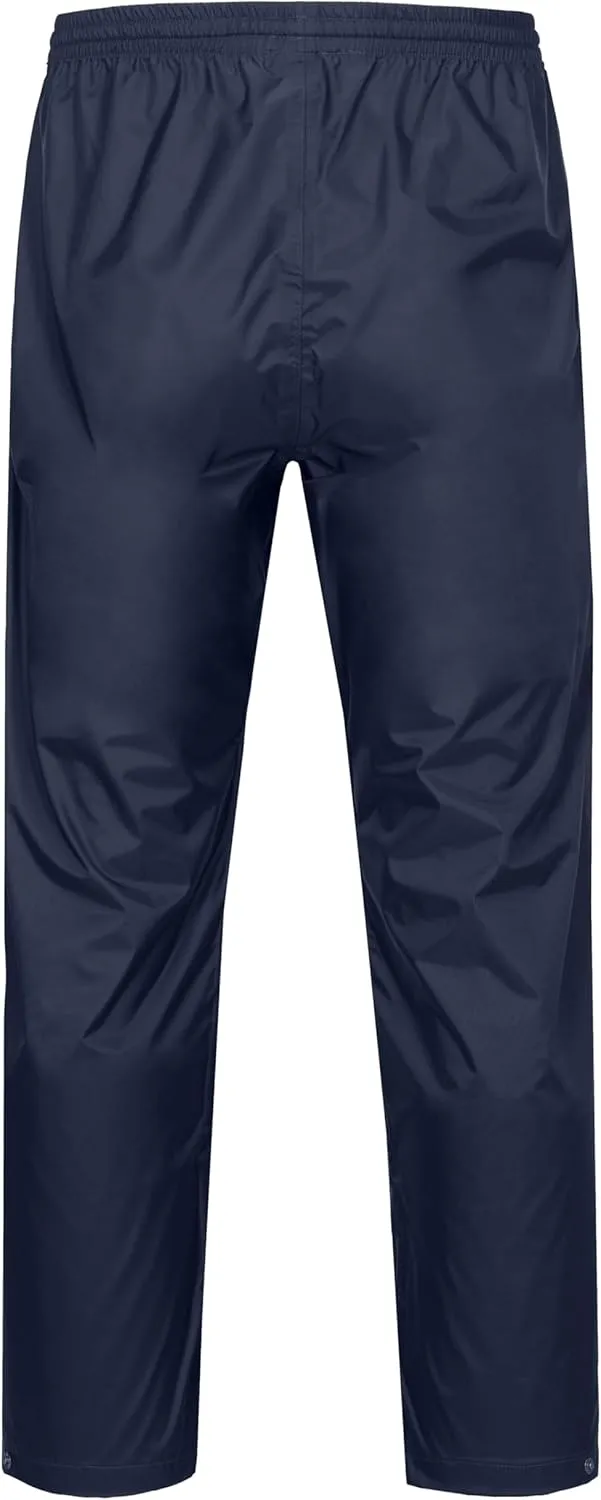 Little Donkey Andy Men's Lightweight Packable Waterproof Rain Pants with Pockets for Hiking Travel Fishing