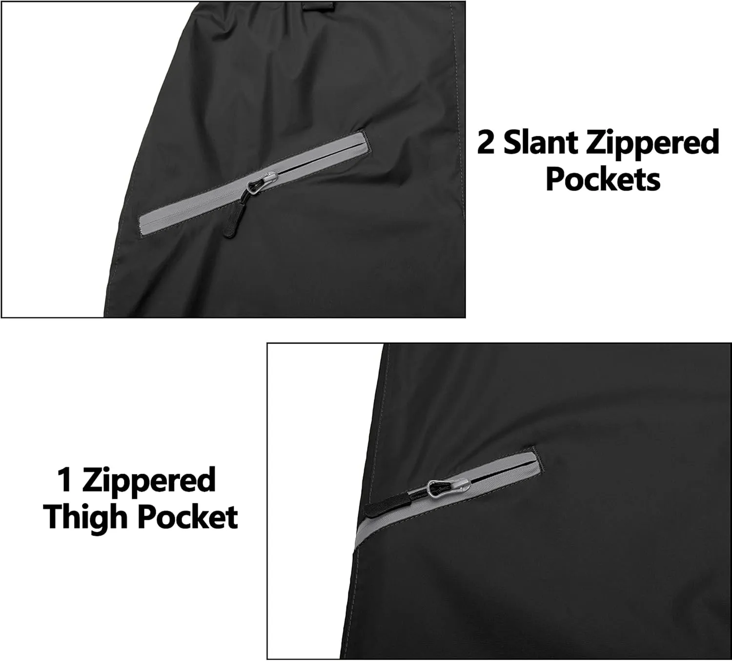 Little Donkey Andy Women's Lightweight Waterproof Rain Pants Breathable Hiking Pants for Outdoor Fishing