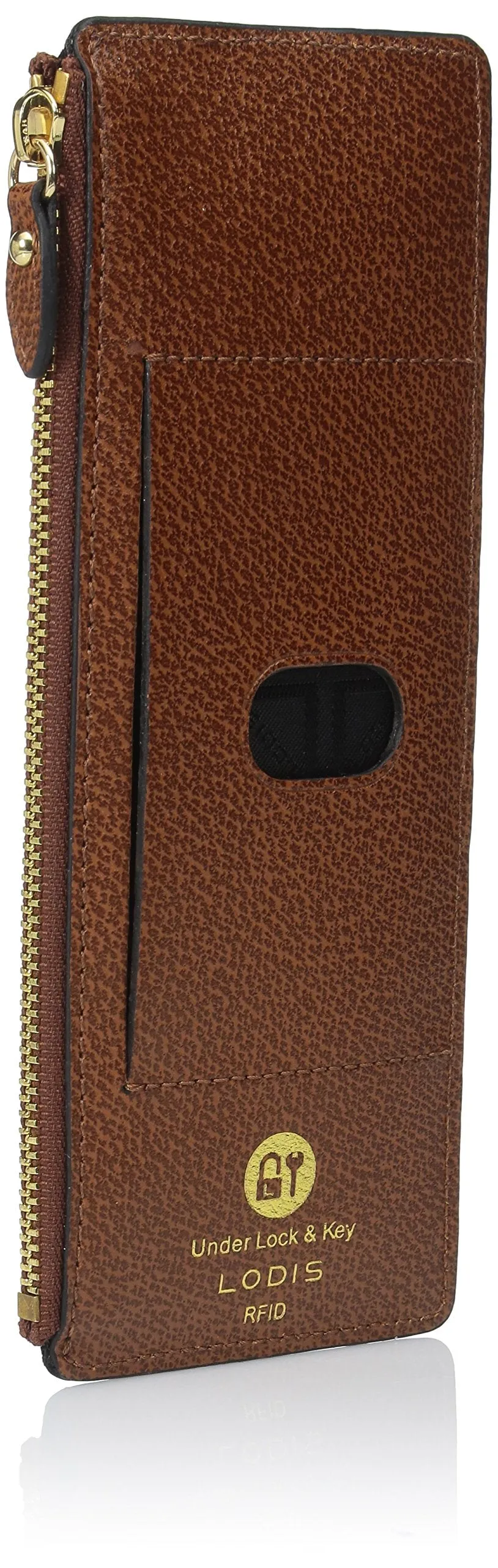 Lodis Stephanie RFID Blocking Under Lock and Key Case with Zipper Pocket Credit Card Holder