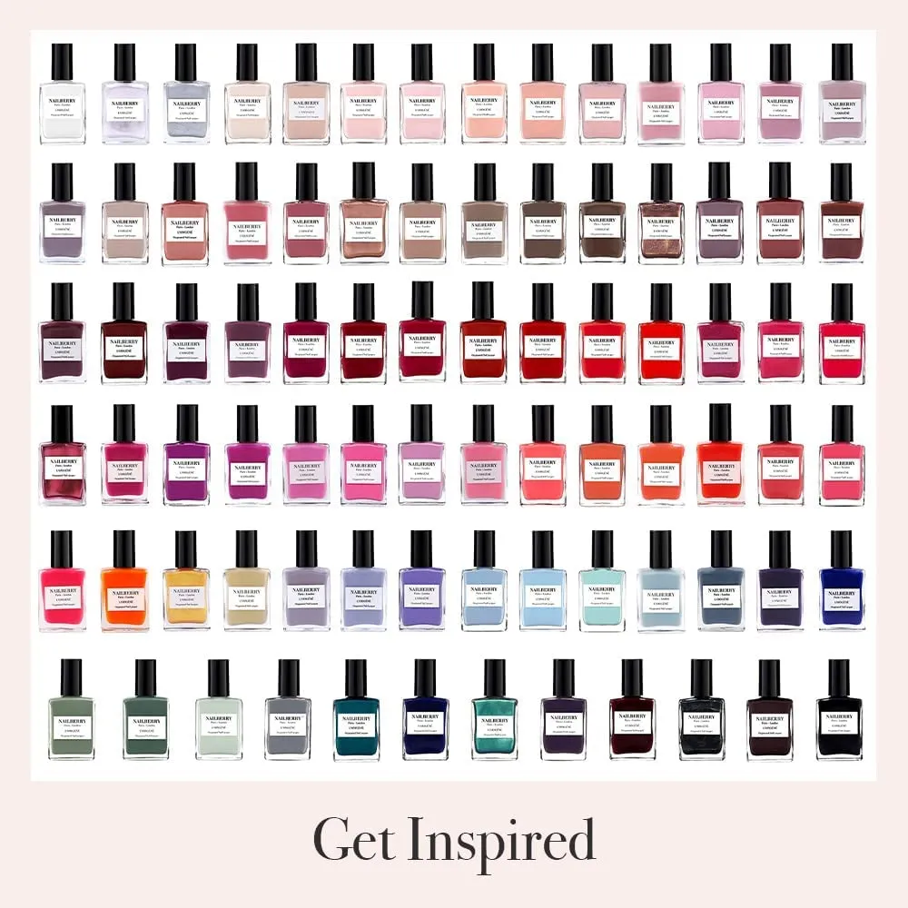 L'Oxygéné Oxygenated Nail Lacquer | Blueberry | Dark Blue Purple Opaque Nail Polish | UV Protected Long-Wear Nail Polish | 12-Free | Vegan | Certified Halal | Cruelty & Gluten Free | 15 ml