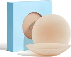 LUCKMEEY Nipple Covers For Women Hypoallergenic Sticky Bra Sticky Adhesive Silicone Nipple Pasties with Travel Box