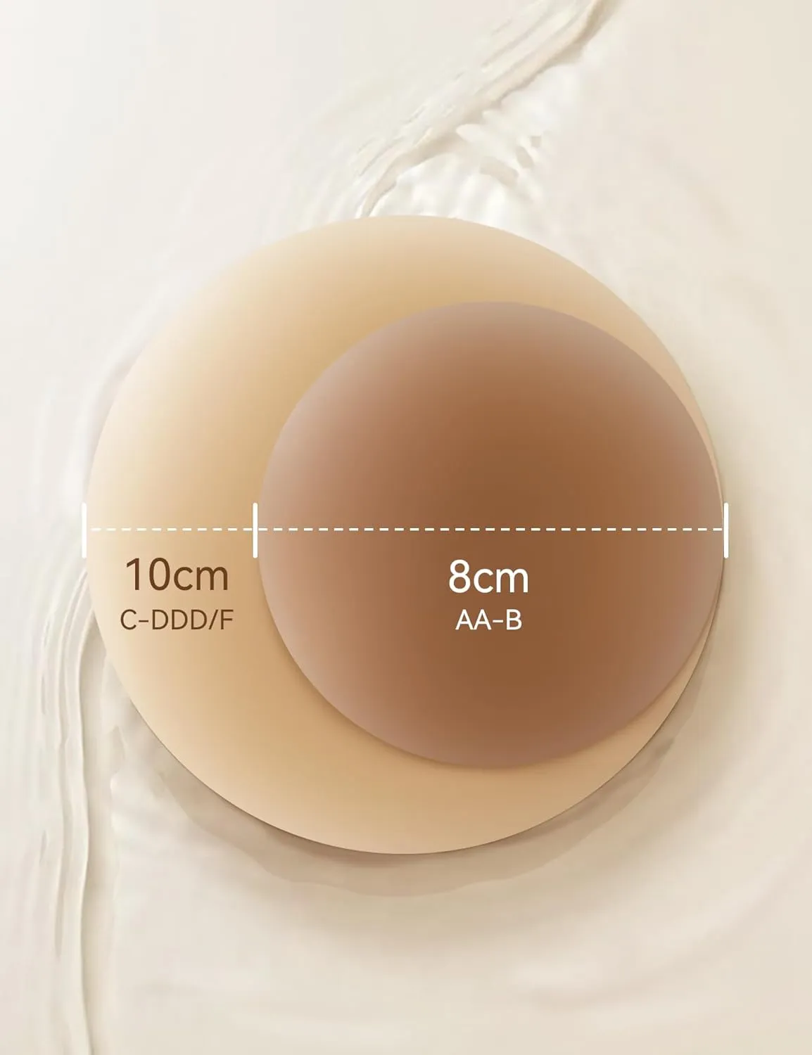 LUCKMEEY Nipple Covers For Women Hypoallergenic Sticky Bra Sticky Adhesive Silicone Nipple Pasties with Travel Box