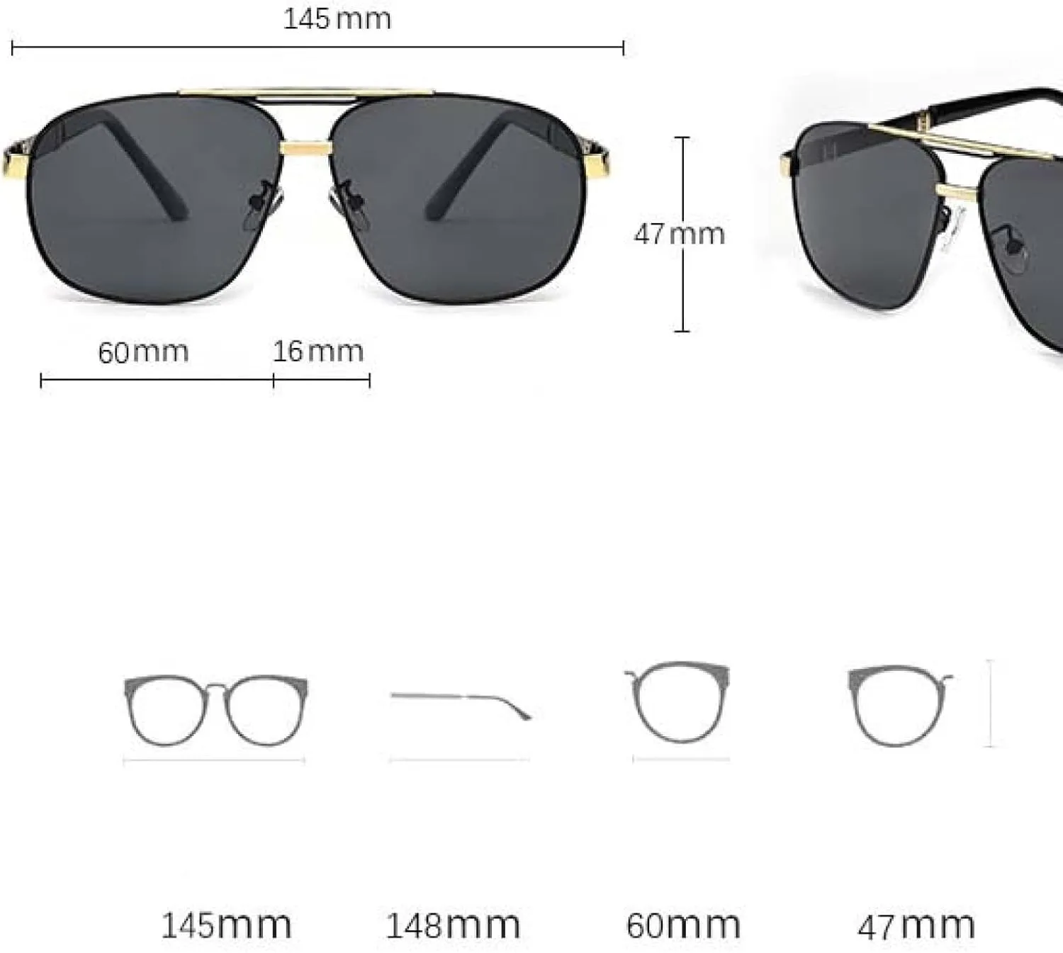 Luxury Sunglasses for Men Quality Outdoor Driving Fishing Sports Sun Glasses