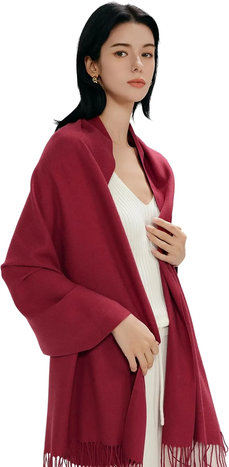 maamgic Women's Scarf Pashmina Shawls and Wraps for Evening Dresses Travel Office Winter Wedding Large Scarves